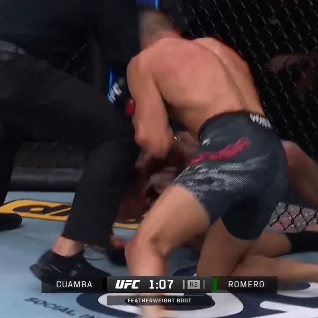 WHAT A KNEE 🤯 Timmy Cuamba adds a spectacular finish to his resume at #UFCKansasCity!
