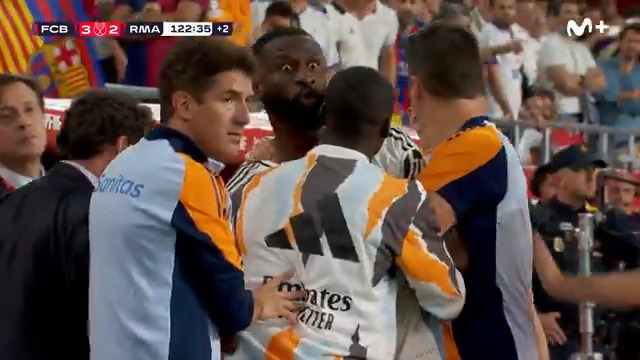 El enfado de Antonio Rüdiger. #LaCopaMola #LaCasaDelFútbol