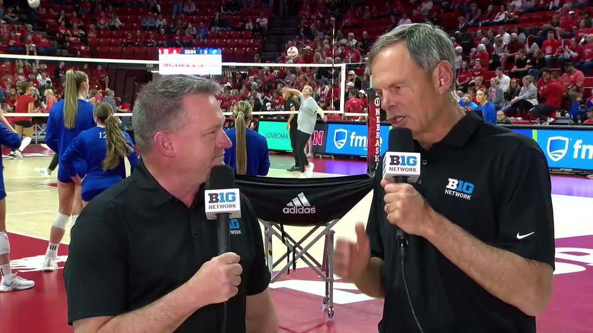 John Cook is on the call for this Nebraska Volleyball match-up against Kansas 🗣️ #B1GVolleyball on Big Ten Network 📺