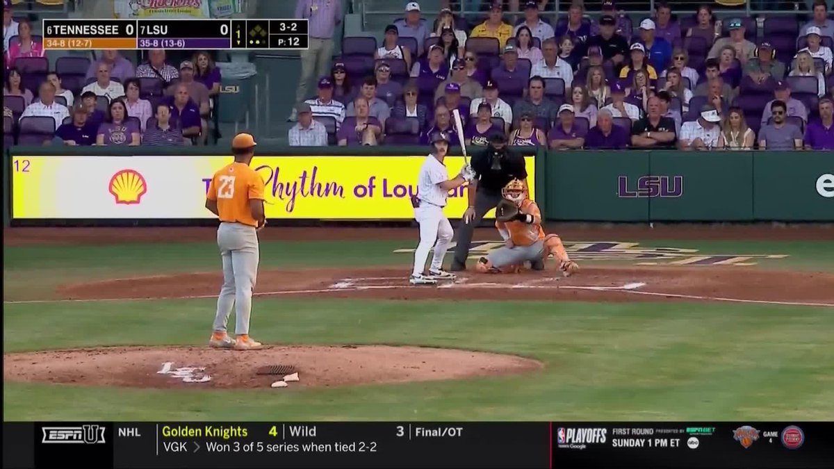 Strong start for Marcus as he sets the Tigers down in order! 📺 (ESPNU) #GBO // #BeatLSU