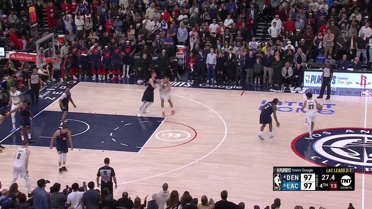 JOKIC. CLUTCH. ๐ค DENVER TAKES THE LEAD WITH 16 SEC TO GO ๐