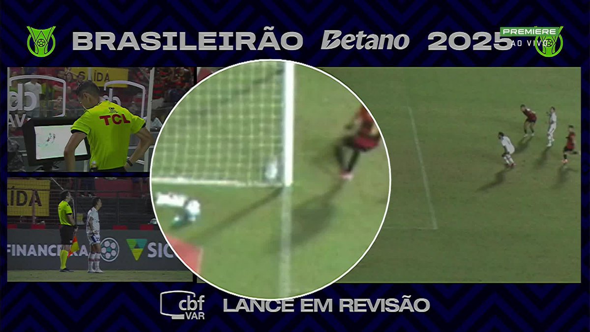 PC Oliveira, sobre lance polêmico em Sport x Fortaleza: "A minha impressão é de gol, que a bola ultrapassou completamente a linha"