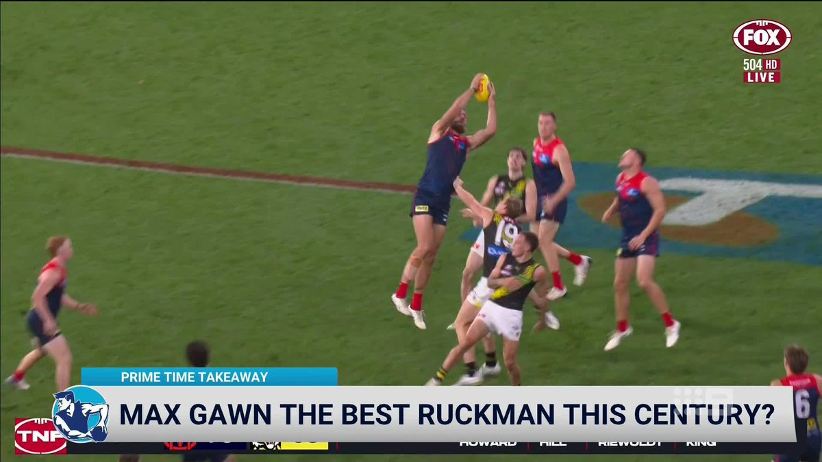 "You'd have to say Max Gawn." Has the Melbourne skipper gone past Dean Cox as the best ruckman of this century? #9AFLSFS | Watch on Nine &amp; 9Now 🖥️