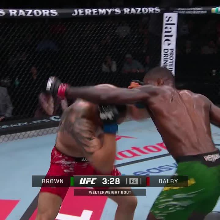 RANDY BROWN WALKOFF KO 😳 #UFCKANSASCITY