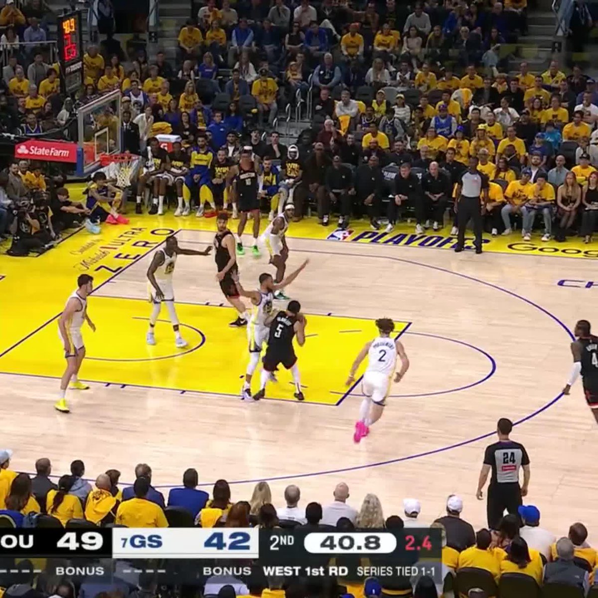 9-0 run for the Dubs to close out the first half 🔥