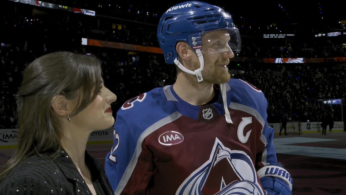 Tonight's first star ⭐️ #GoAvsGo | #BuiltDifferent