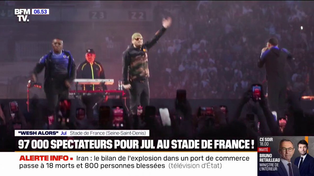 97.000 personnes réunis pour le Stade de France du rappeur Jul