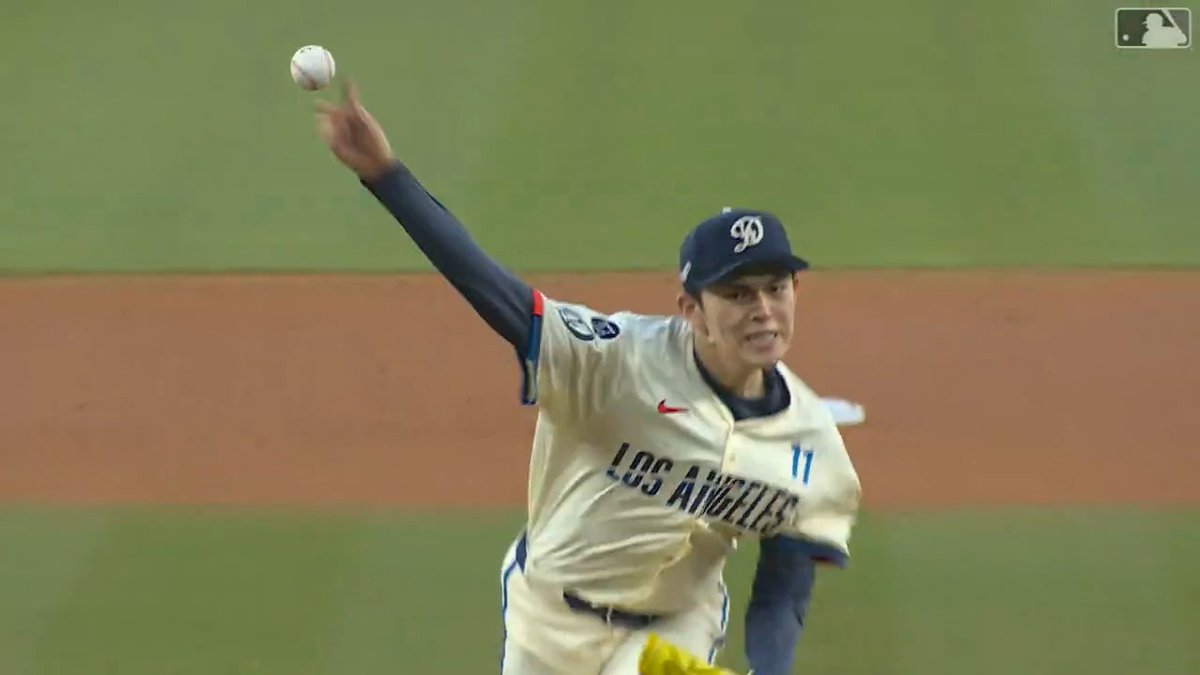 【 #ドジャース 】#佐々木朗希 が6回途中まで投げて3失点4奪三振のピッチング⚾️ 同点で降板し、初勝利はまた次回に持ち越しとなりました。 #日本人選手情報