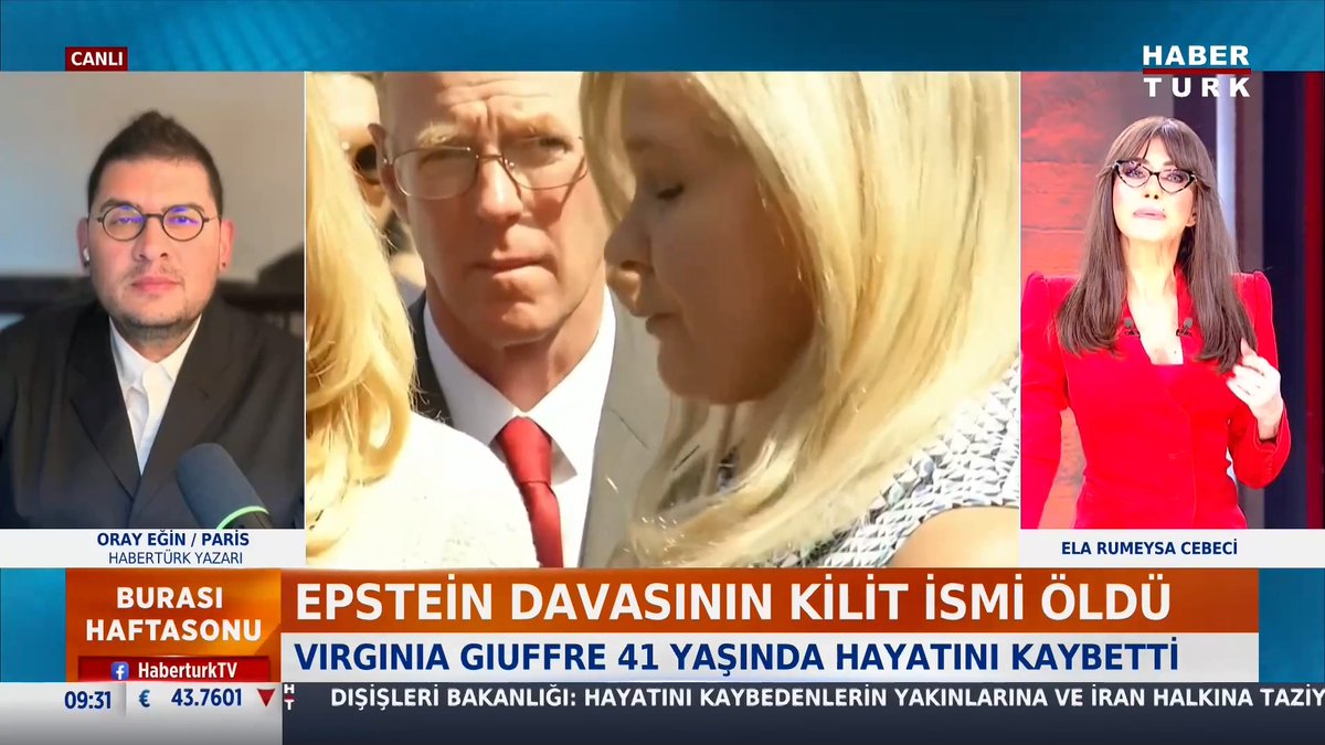 📌Epstein davasının kilit ismi öldü Habertürk Yazarı Oray Egin #BurasıHaftasonu'nda Ela Rumeysa Cebeci 🇹🇷'ye değerlendirdi.