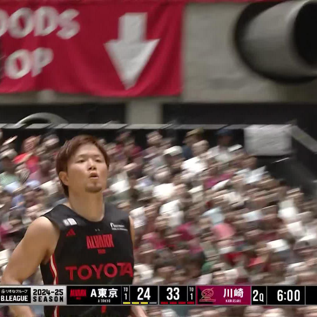 岡本飛竜の連続得点🐉 ここから反撃へ🔥🔥 岡本 飛竜 Hiryu Okamoto 📲バスケットLIVE配信 #Bリーグ