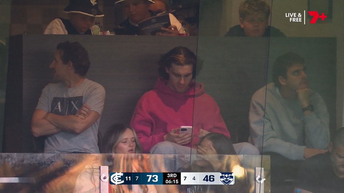 Josh Giddey is in the house! #AFLBluesCats