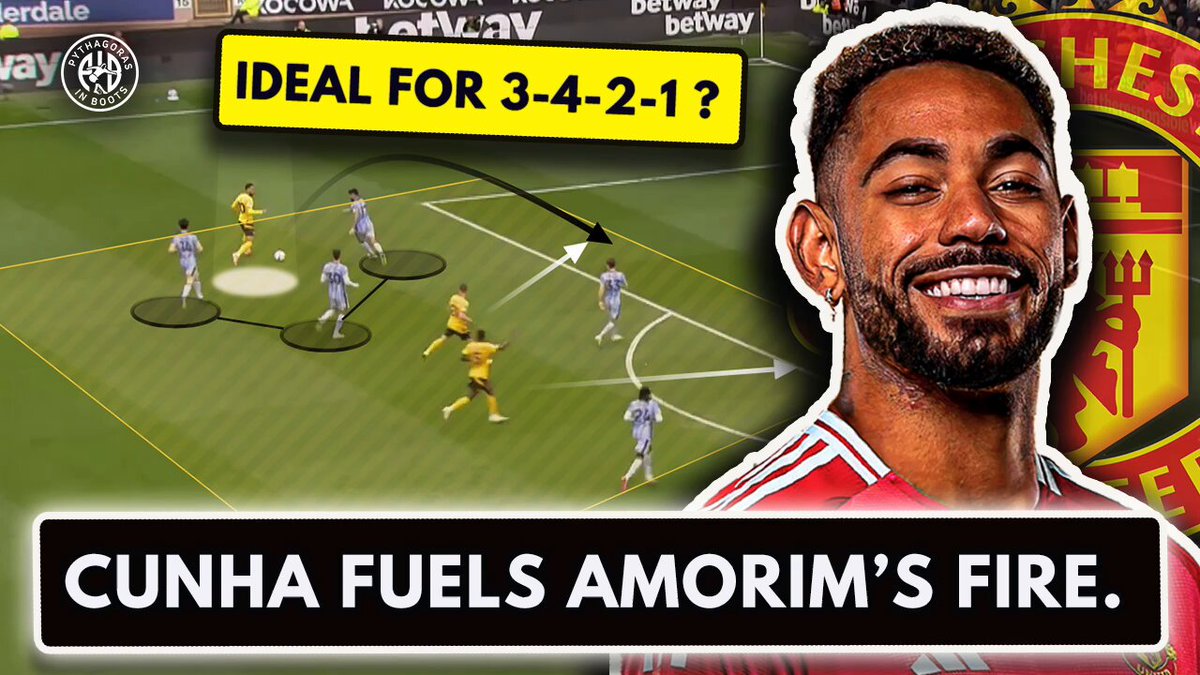 Matheus Cunha | ULTIMATE Analysis ➡️ GP90 > XG - scores difficult goals ➡️ Creativity not as effective v low blocks ➡️ LIF best position, experienced in a 3-4-2-1 ➡️ Explosive ball carrier but lacks elite guile? Full Video: #mufc #ManchesterUnited