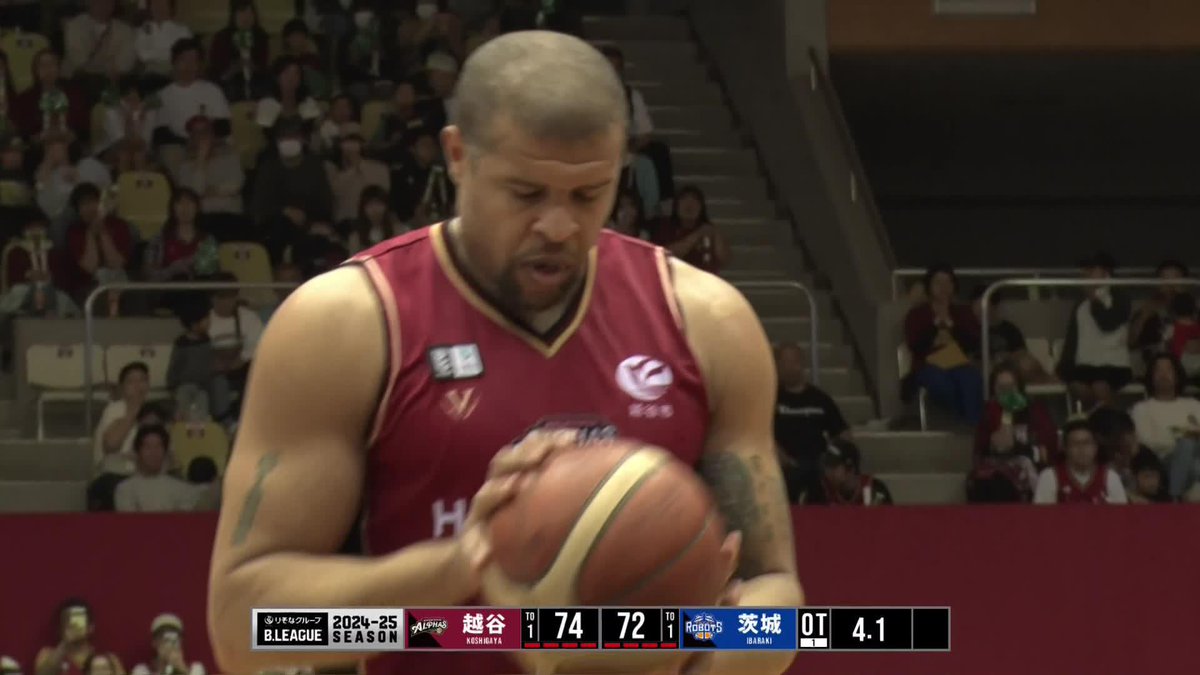 劇的なHOME最終戦。 ジェフ・ギブスのフリースローが決まり、越谷がオーバータイムにもつれた1点差の死闘を制す!! Jeff Gibbs 越谷アルファーズ #Bリーグ #りそなグループ