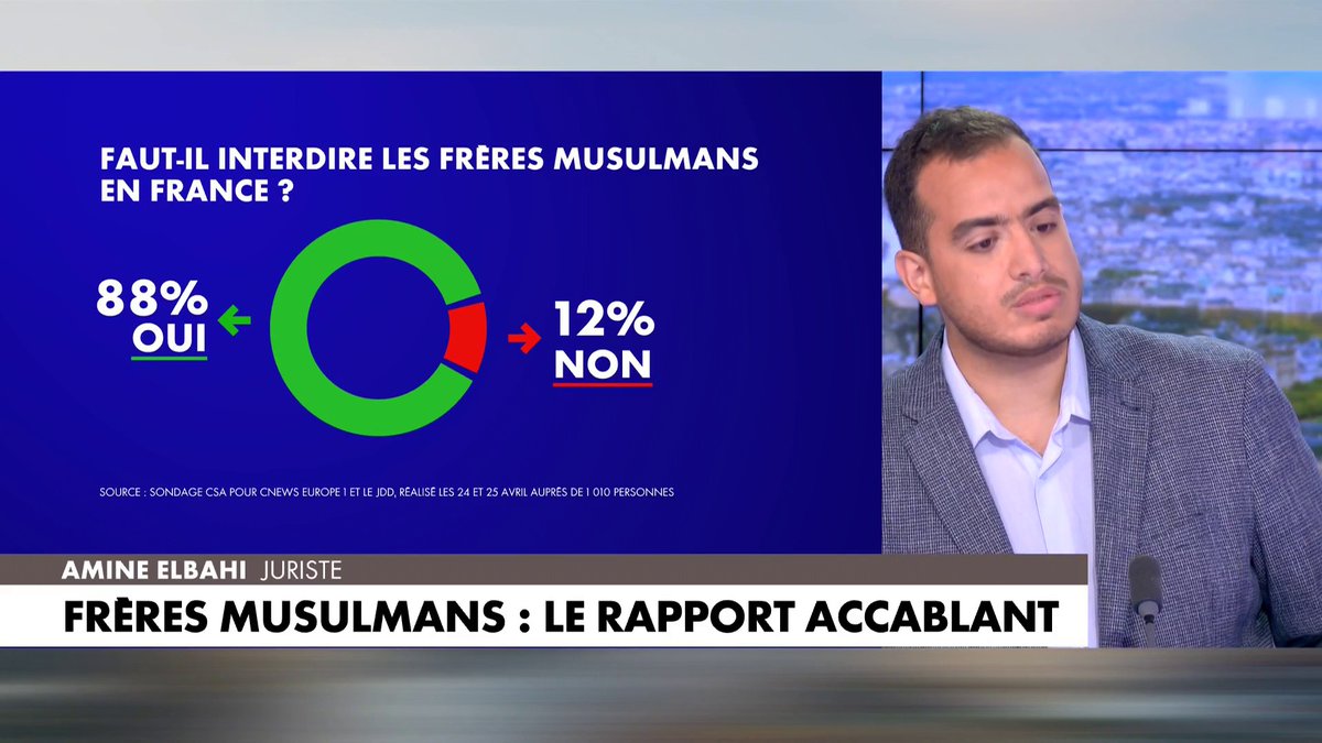 Amine Elbahi : «Les Frères musulmans sont le plus grand danger pour la République», dans #MidiNewsWE