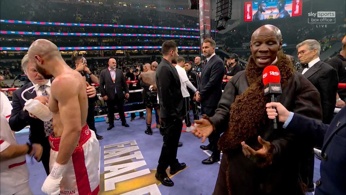 "That's my son. That's why I'm here. I was always going to be here!" Chris Eubank Sr full of pride ❤️