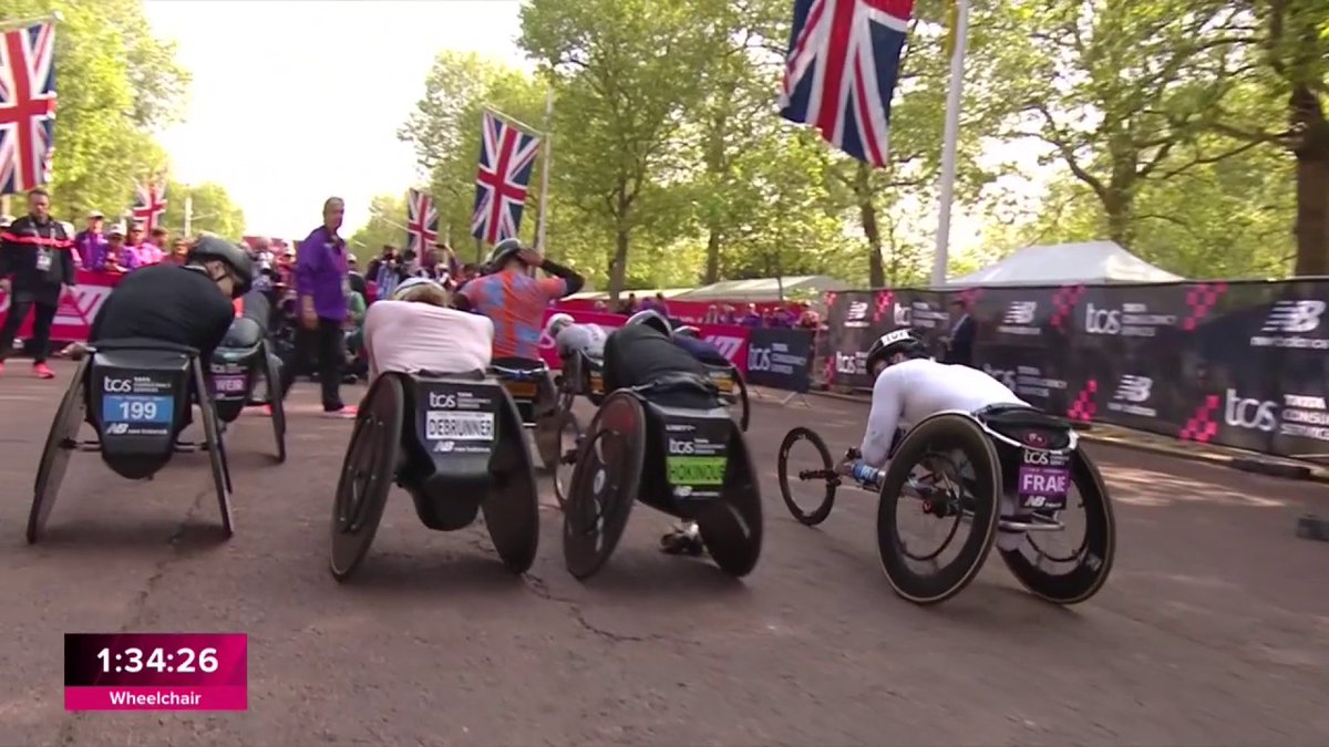 Catherine Debrunner wins her third London Marathon 🥇🥇🥇 She finished only two seconds outside of her own world record! #LondonMarathon #BBCMarathon