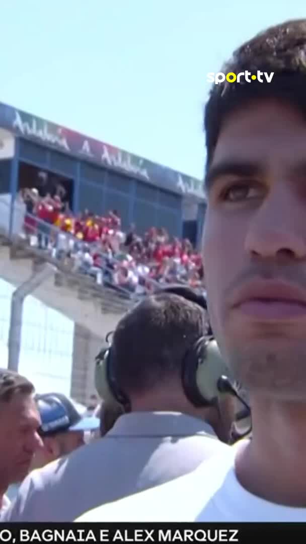 Carlitos Alcaraz presente em Jerez 🙋♂️ #sporttvportugal #MOTOGPnaSPORTTV #MotoGP #SpanishGP