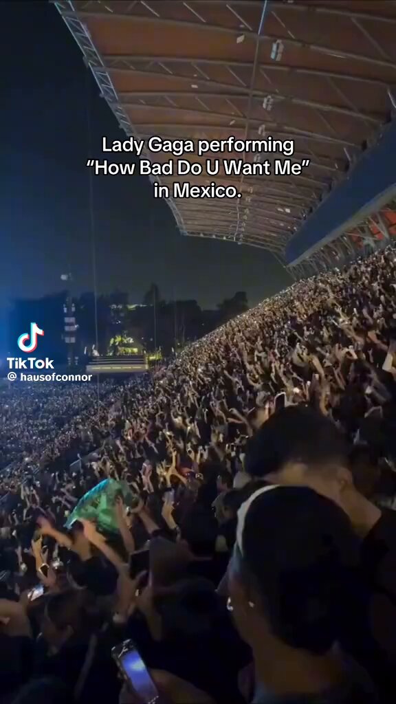 65,000 people singing how bad do u want me in mexico… a potential hit
