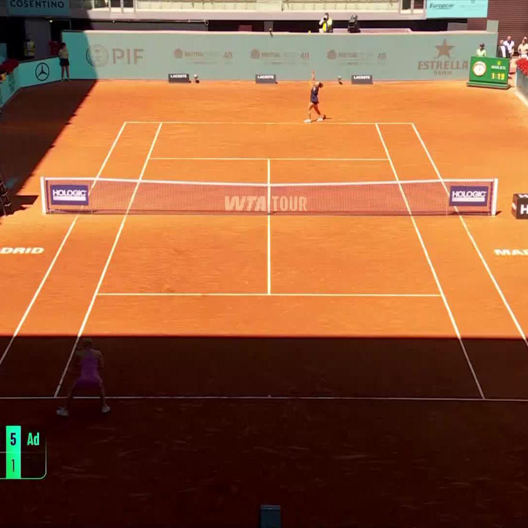 A masterclass from Maria 🎨 Maria Sakkari notches up her first top 10 win this year, defeating Paolini 6-2, 6-1! #MMOPEN