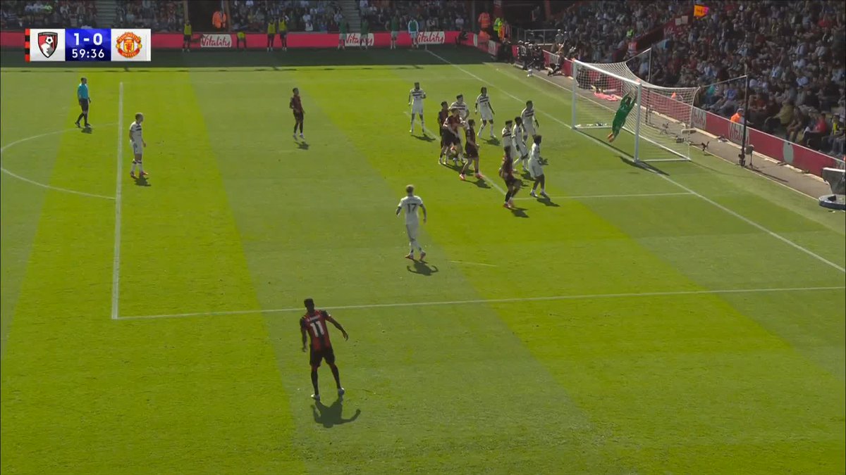 Dango Ouattara's free-kick crashes against the woodwork! 💢