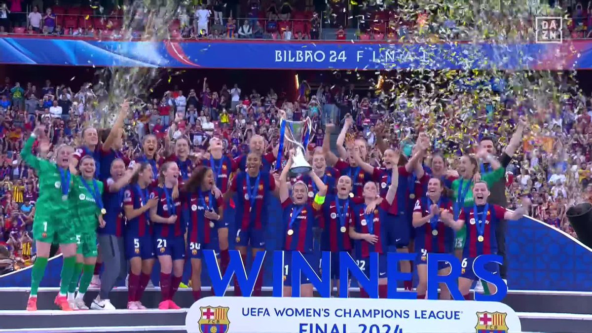 📍CONTESTA A ESTE TWEET SI VAS A LISBOA 🏟️ Más de 50.827 aficionados acudieron a Bilbao a ver al Barça levantar la tercera 😍 Imagínate la locura del 24 de mayo en Lisboa. La TEORÍA del 4 pasa por ganar en LISBOA #UWCL