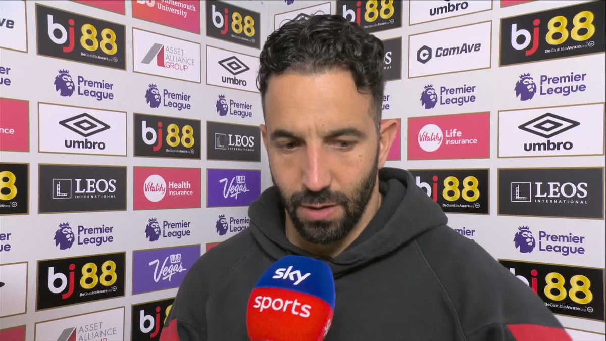 "We need to do better" 😤 Ruben Amorim reacts to Man Utd's draw with Bournemouth 👇