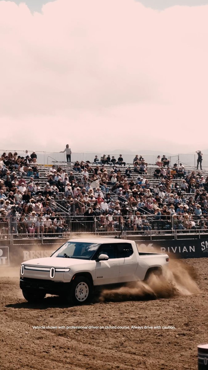Nothing like a good old-fashioned barrel race — especially in a R1T! We had an absolute blast at Desert Rodeo.