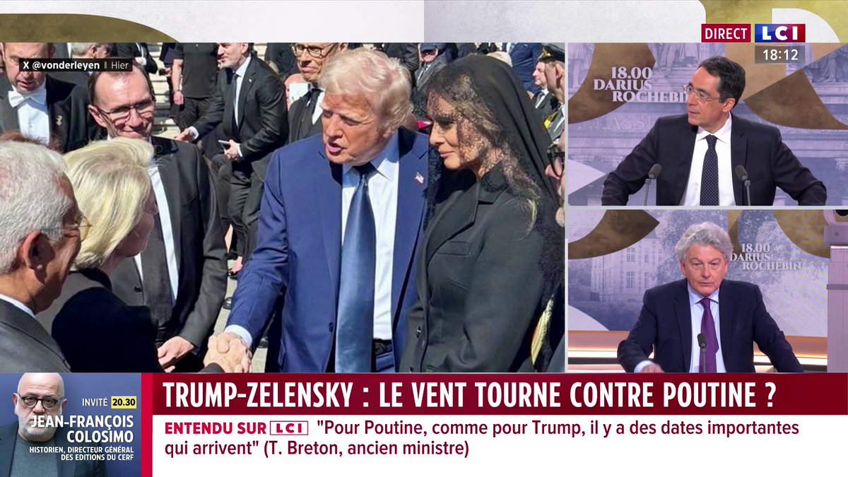 🗣️ "L'Europe est absente, il faut qu'elle se réveille" martèle Thierry Breton ▶️ Darius Rochebin