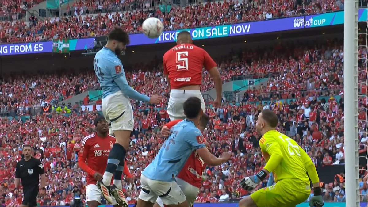 Manchester City are edging closer to another FA Cup final! 🏟️ Joško Gvardiol doubles the lead with a towering header! 💥 #ITVFootball | #EmiratesFACup