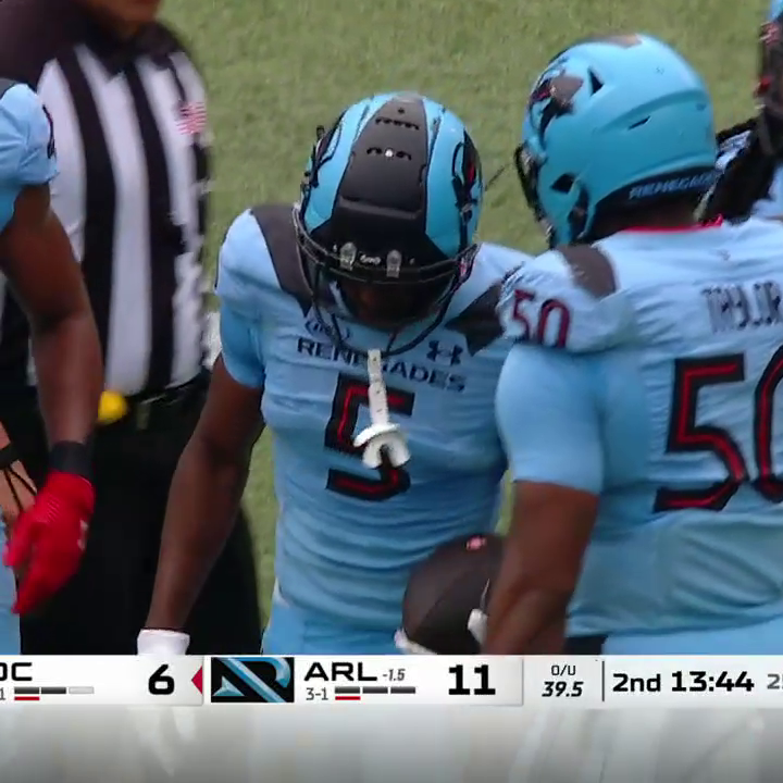ANOTHER PICK FOR AJENE HARRIS 😤 Harris has his second straight game with an interception 💰 United Football League | Arlington Renegades