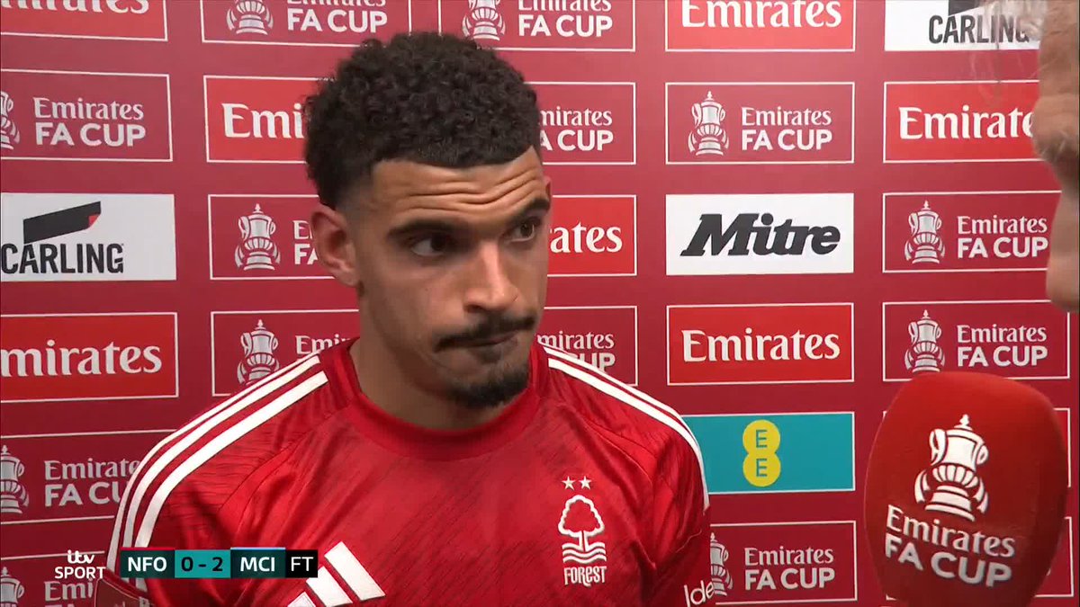 🗣️ "I feel sorry for the fans, I hold my hands up and apologise - I should have scored at least one of them." Morgan Gibbs-White, after an agonising defeat in the FA Cup semifinal 💔 #ITVFootball | #EmiratesFACup | Gabriel Clarke