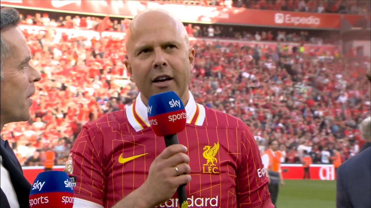 "You cannot take anything for granted but the belief for us to win it was almost throughout the whole season" 💪 Arne Slot reacts after winning the Premier League in his first season! 🏆