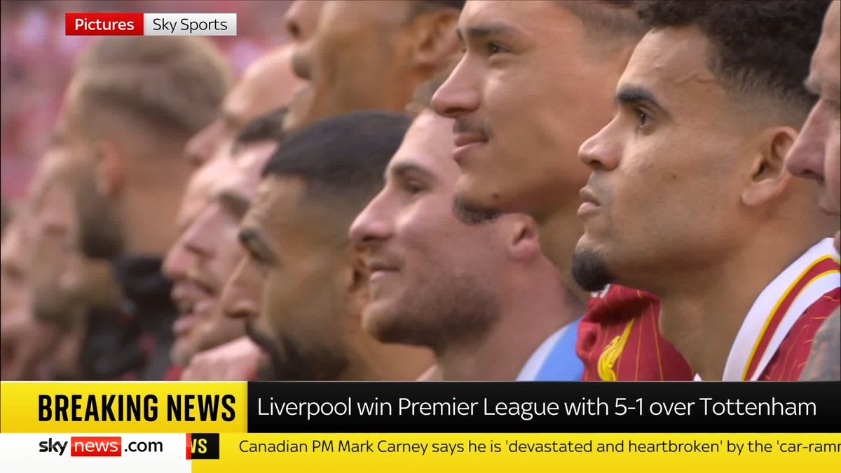 Liverpool have won their 20th league title. The win marks the first time fans can celebrate with the club in over three decades after a COVID-era win. Sky's Rob Harris has the latest.