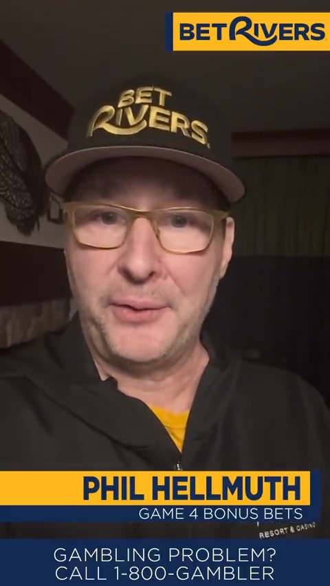 🚨 $100 BONUS BETS GIVEAWAY 🚨 We are joined by Golden State fan phil_hellmuth and are giving two random winners a $100 Bonus Bet ahead of Game 4 on Monday 💰 To enter: 1⃣ Repost this post 2⃣ Follow BetRivers Sportsbook Rules ➡️