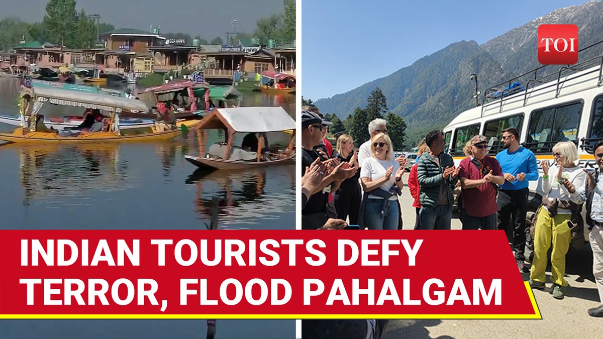 India's big win after #Jammu & #Kashmir attack: Tourists challenge terror, flock to #Pahalgam | 'Didn't feel fear'
