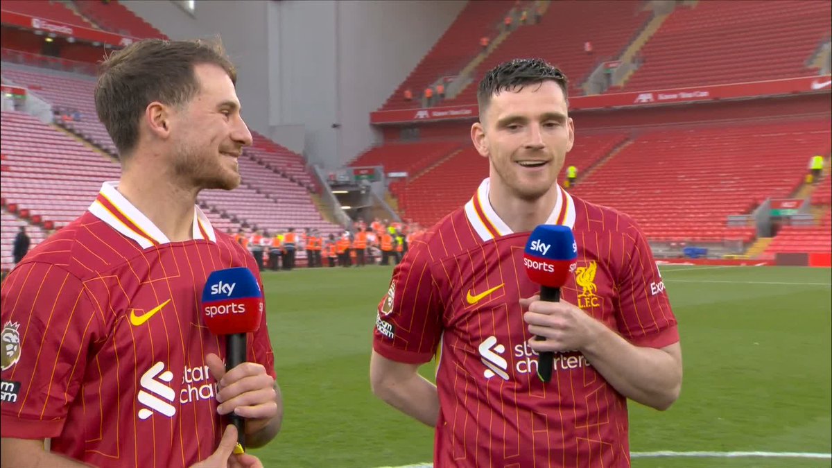 Andy Robertson is the now the third multiple Premier League title winning Scotsman 🏆🏴