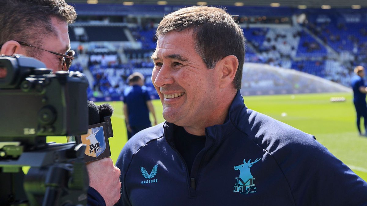 🗣️ Manager Nigel Clough spoke to iFollow Stags prior to kick-off today after Mansfield Town’s League One status for the 2025-26 season was confirmed yesterday following results elsewhere in the division. #Stags ⚫️🟡