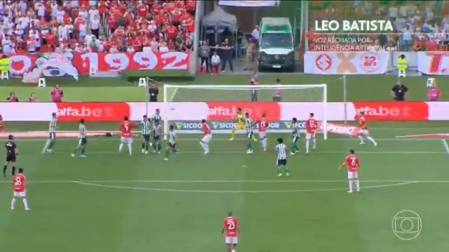 Globo recriou a voz de Léo Batista com Inteligência Artificial para mostrar os gols dos jogos de ontem. 🎥 TV Globo | ge