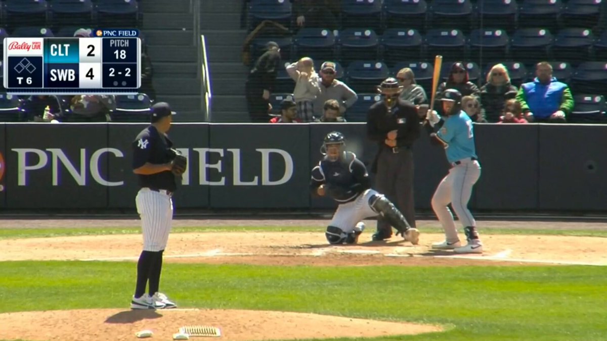 Did Tim Elko hit 2 HR's today? Yes. Yes he did. This is unreal. HR 9 on the year. #Knights trail 4-3. #PagingChrisGetz