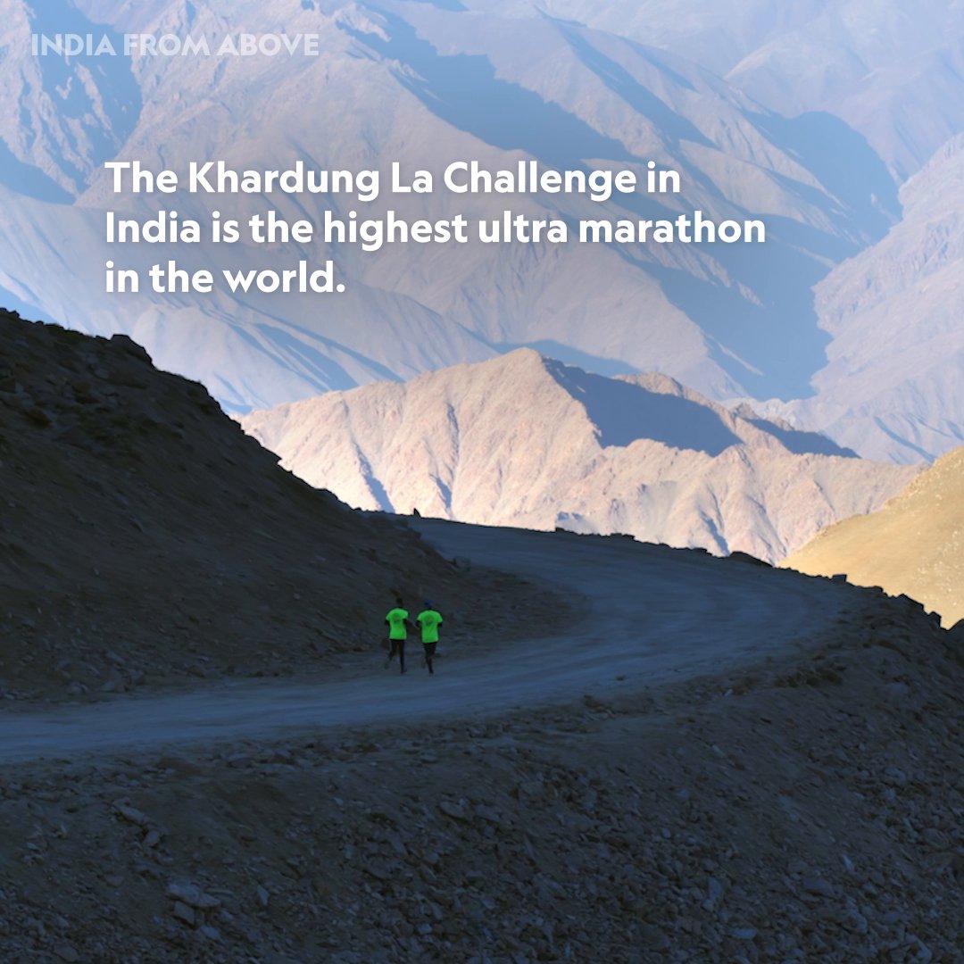 One of the most prestigious ultra-marathons, Indiaโs Khardung La Challenge attracts elite runners from all over the worldโand though it demands resilience, it's a rewarding experience for all who run it. #IndiaFromAbove is now streaming on Disney+.