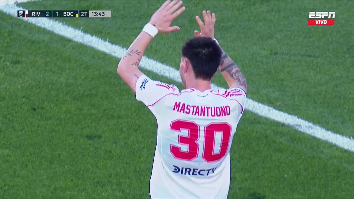 😳INCREÍBLE: FRANCO MASTANTUONO MANO A MANO LE ERRÓ AL ARCO para el 3-1 de RIVER PLATE a BOCA JUNIORS.❌ 🔎Tenía también a COLIDIO en el medio.