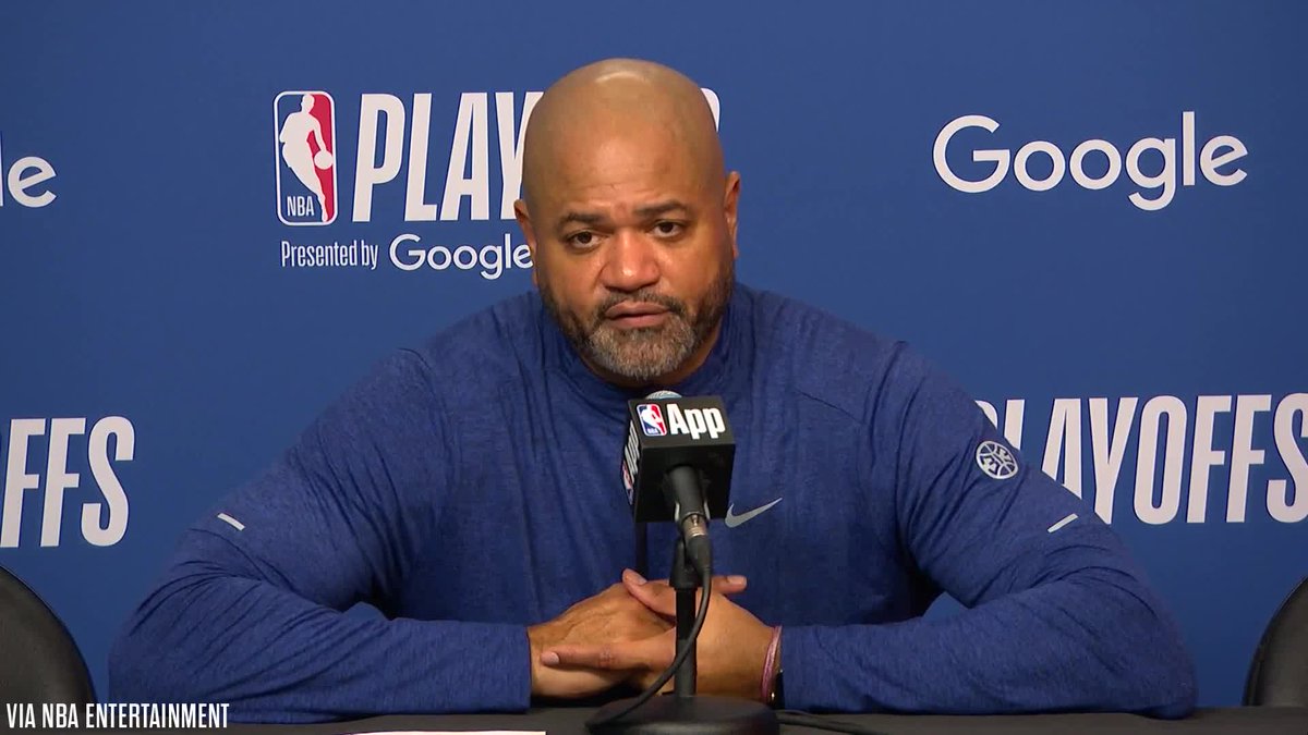 J.B. Bickerstaff talks about the final possession of Game 4: "There's contact on Tim Hardaway's jump shot. I don't know any other way around it. There's contact on his jump shot"