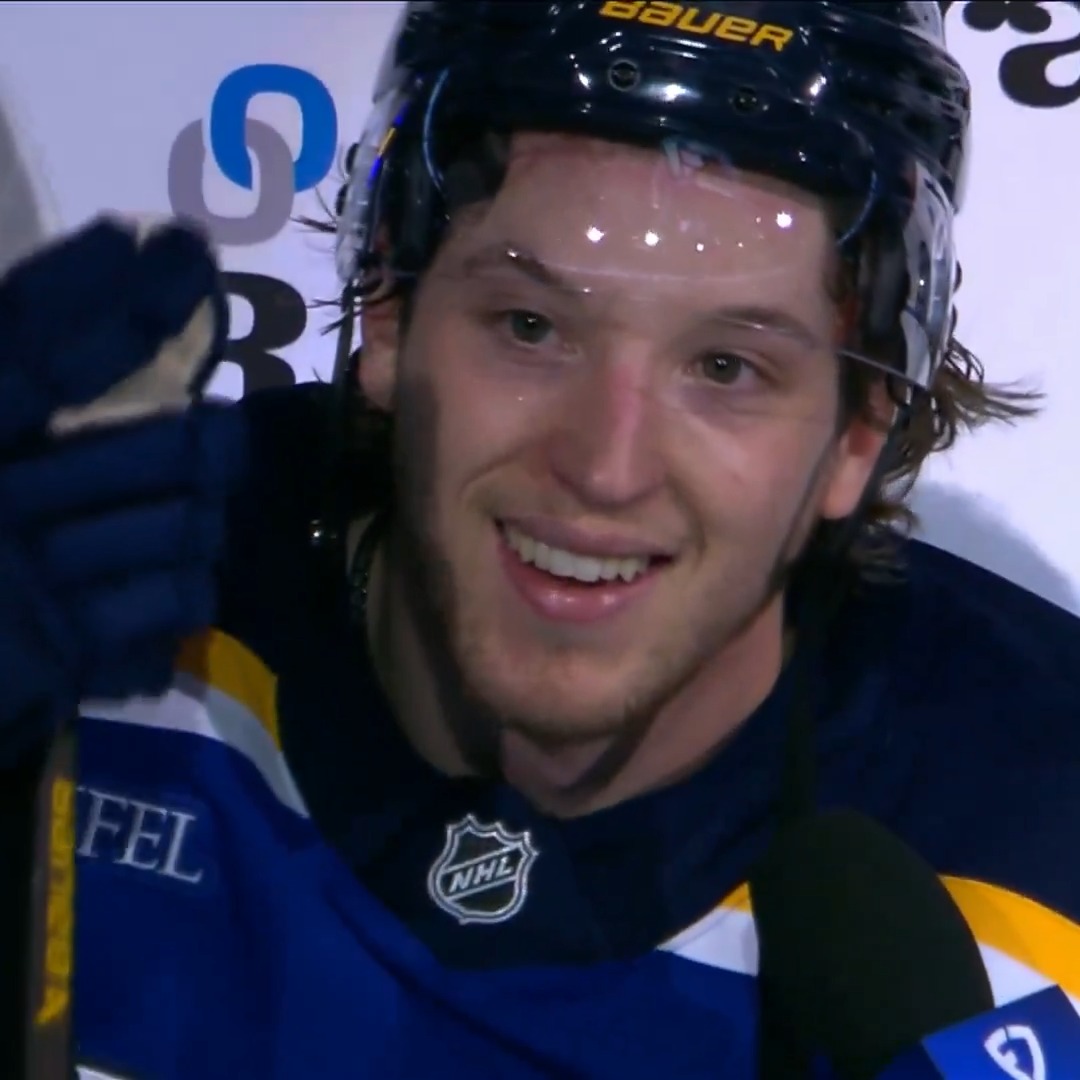 Jake Neighbours loves the fans and the fans love Jake Neighbours. 💙 #stlblues #WeAllBleedBlue