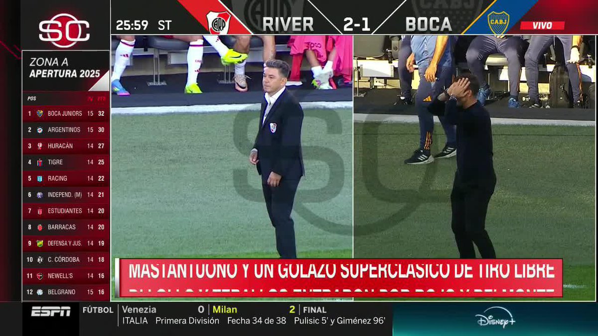 🔎La REACCIÓN de FERNANDO GAGO al errado de #Zeballos.
