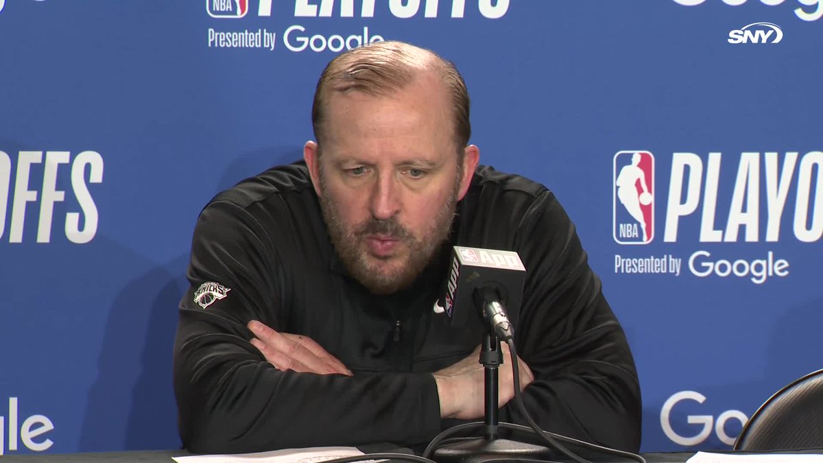 Tom Thibodeau on Jalen Brunson: "He's got a great belief and it comes from his preparation. If you were in the gym, all the things you see in a game, those are the exact things that he works on. His body is already trained for it. That's what makes him special"