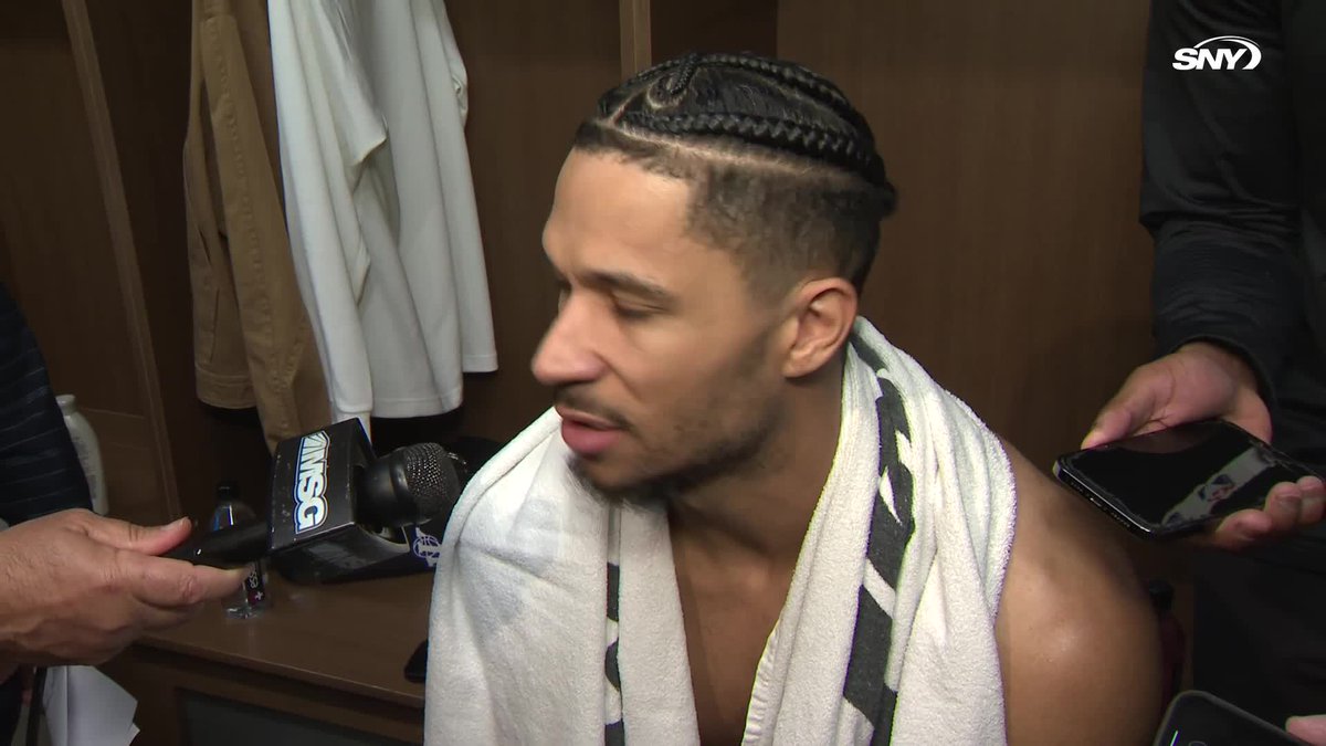 Josh Hart on Tim Hardaway Jr.'s jumper at the end of Game 4 "Did I make contact with him? Yeah, I made contact with him. Was it legal? I don't know. We'll let the two-minute report say that"