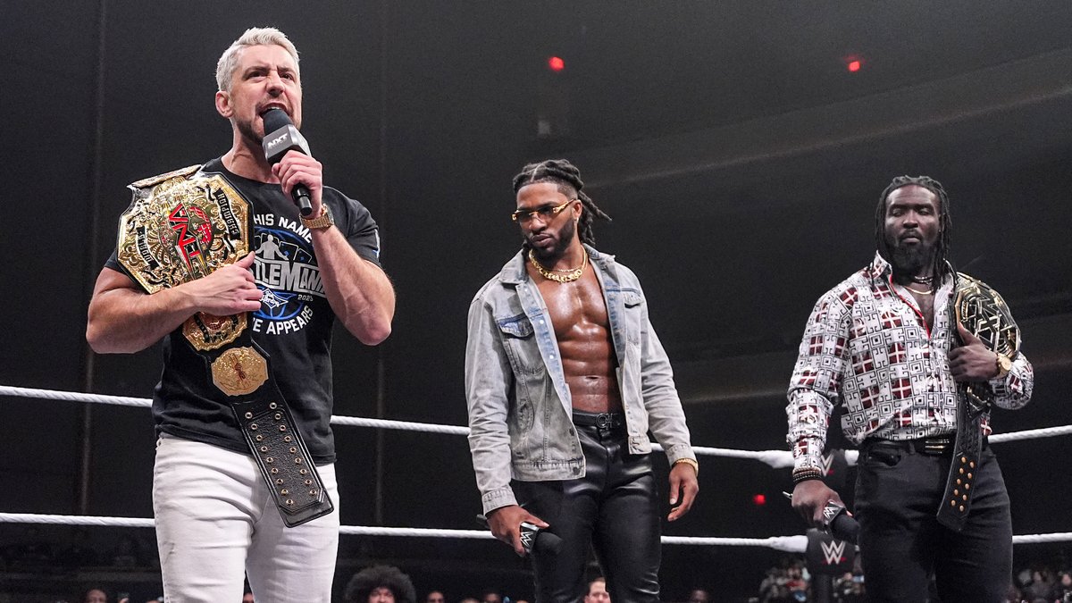 .Joe Hendry makes his shocking return to NXT, and has a few things to say to Trick Williams and Oba Femi wwe. 👀 #WWENXT