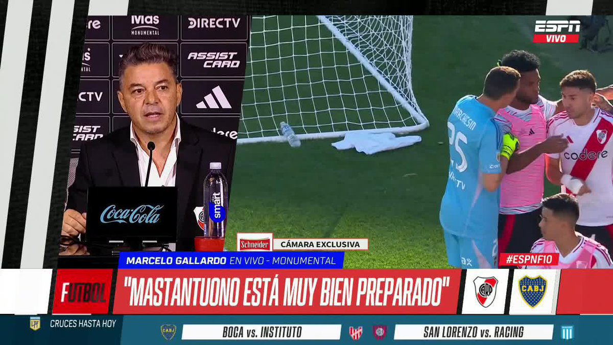 "¿El tiro libre de Mastantuono? TREMENDO GOLAZO, hace rato no veíamos un tiro libre así. Una perla." 🎙 Marcelo Gallardo