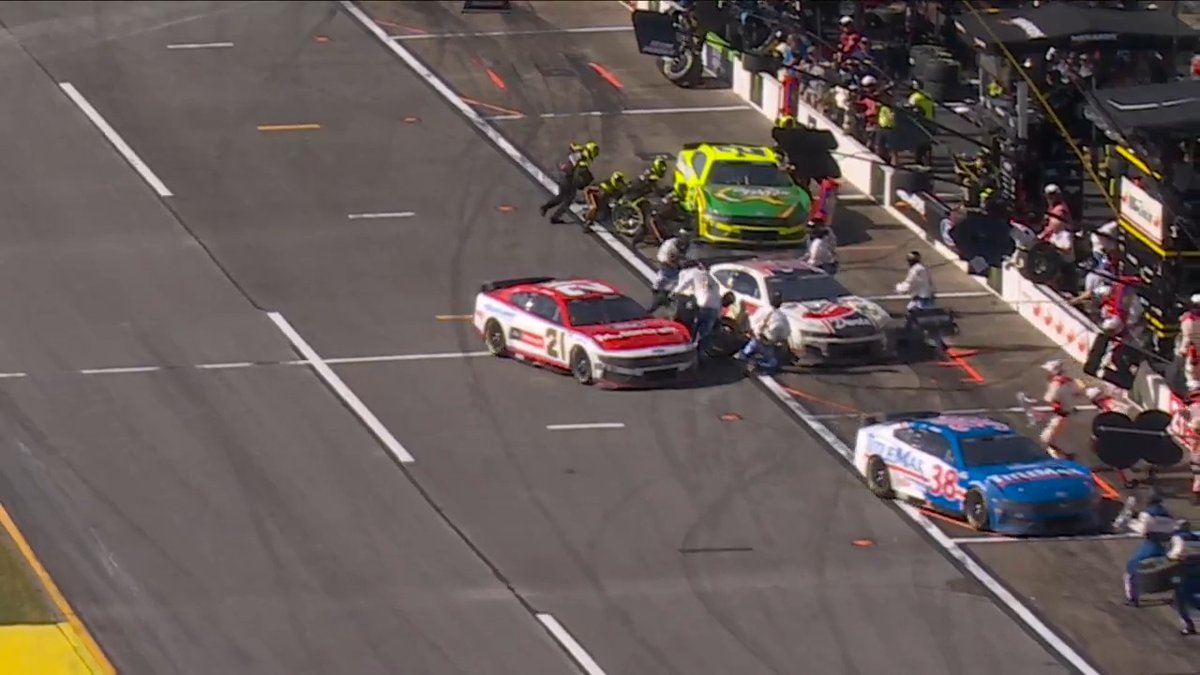 The crews on pit road are just built different. Tough.