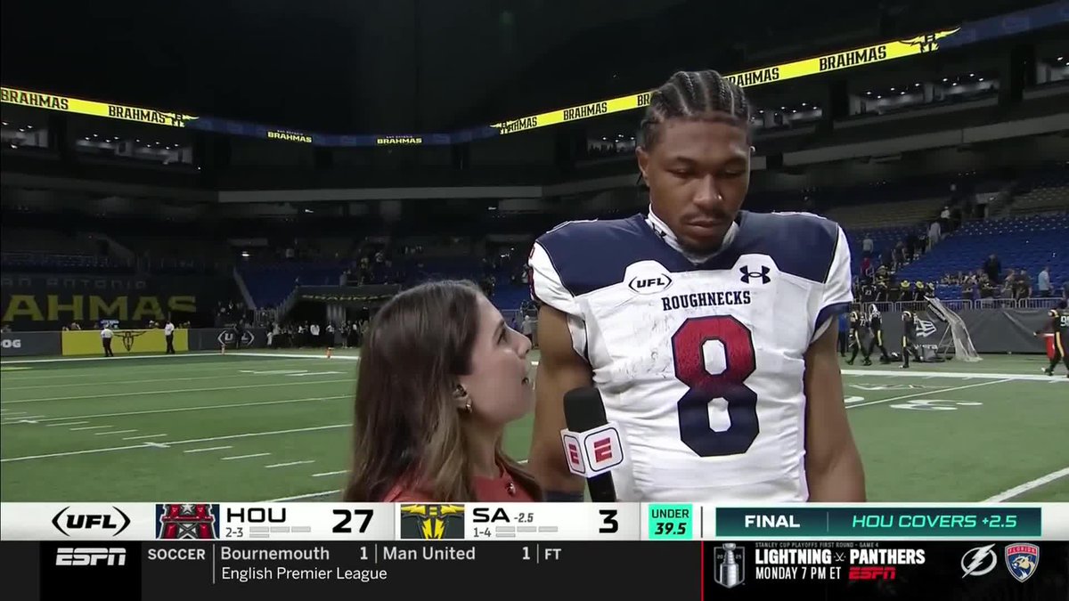 Jalan McClendon secured the W 👏 Houston Roughnecks